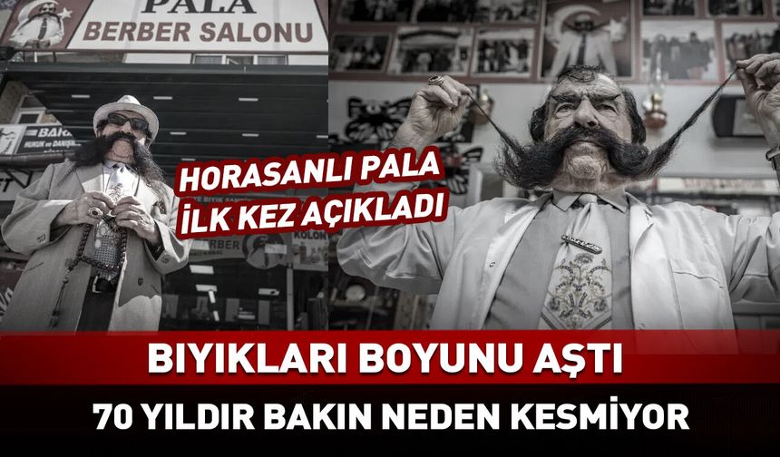 Bıyıkları boyunu aştı
