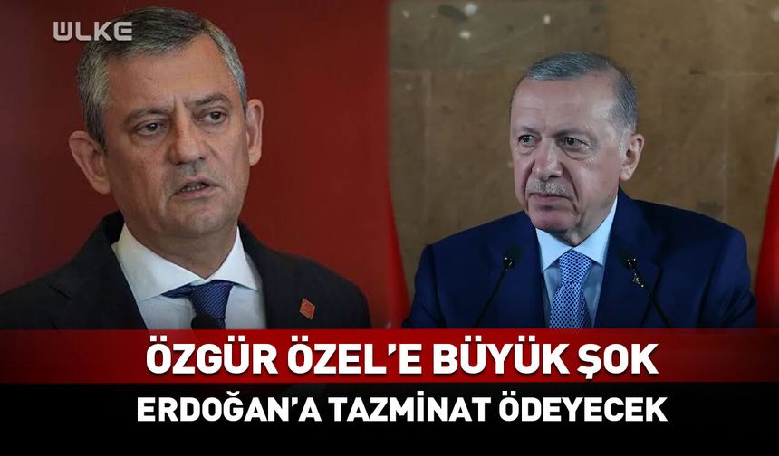 Özgür Özel'e büyük şok! Erdoğan'a tazminat ödeyecek