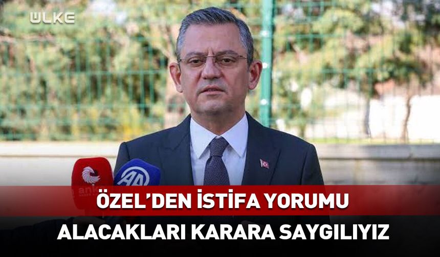 Özgür Özel’den Yavaş’ın istifasına ilk açıklama