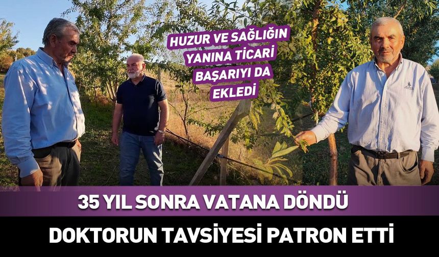 Doktorun tavsiyesi patron etti