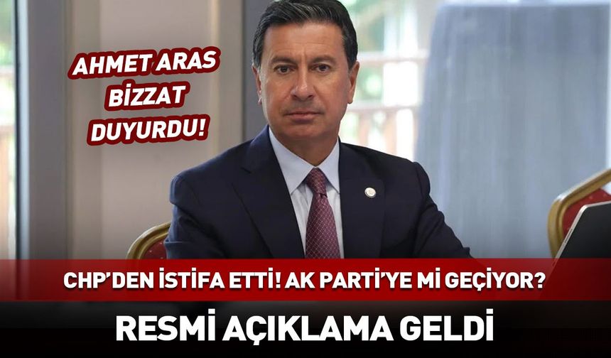 CHP'yi sarsan istifa!