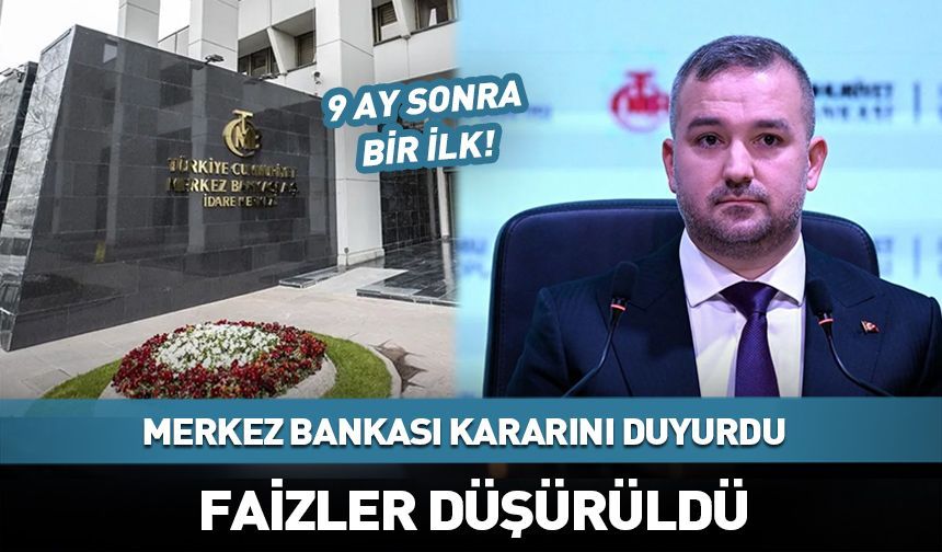 Merkez Bankası yılın 7. faiz kararını açıkladı