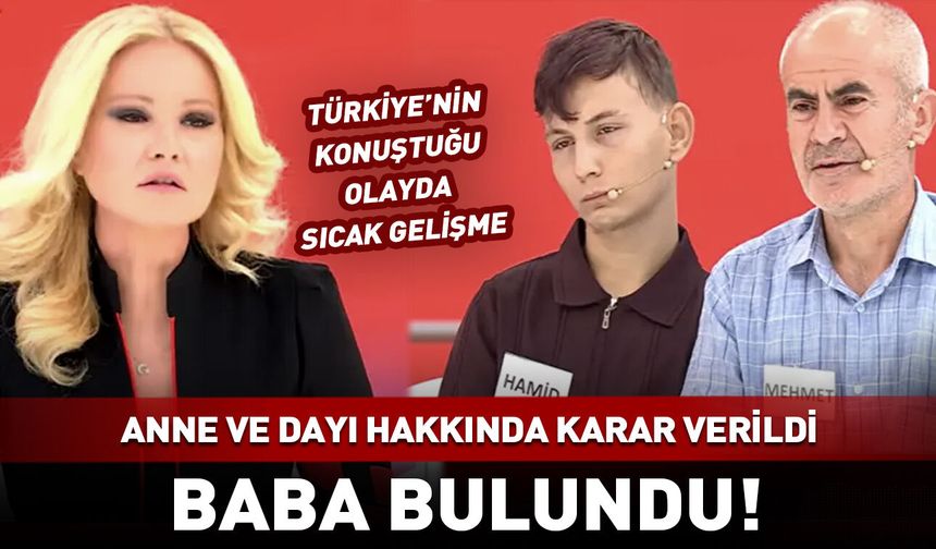 Anne ve dayı için karar verildi! Müge Anlı Hamid'in babasını arıyor