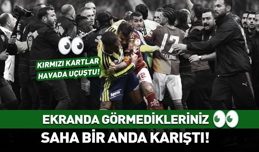 Derbide ekranda görmedikleriniz