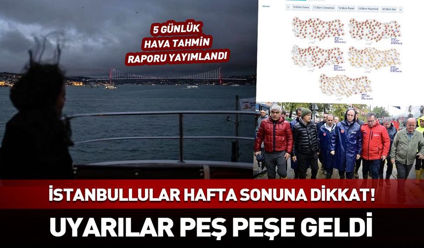 Meteoroloji ve AKOM'dan İstanbul uyarısı: Yenisi geliyor