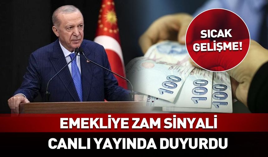 Cumhurbaşkanı Erdoğan'dan emekli maaşlarına düzenleme sinyali...