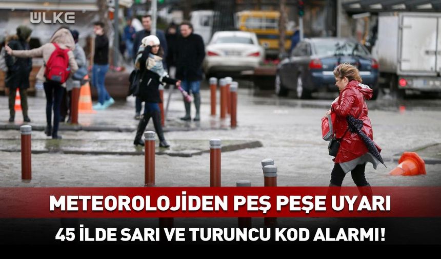 Meteorolojiden 3 kritik uyarı: Yağış fırtına ve kar geliyor!