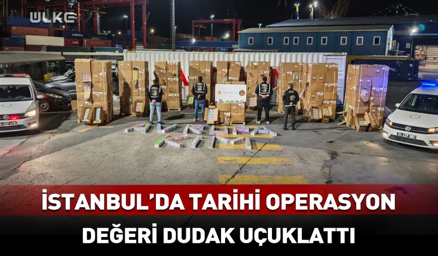 İstanbul'da tarihi operasyon: Ele geçirilenlerin değeri 310 milyonu aştı