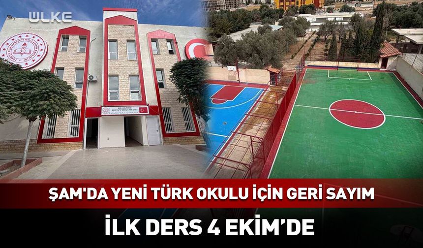 Şam'da yeni türk okulu için geri sayım
