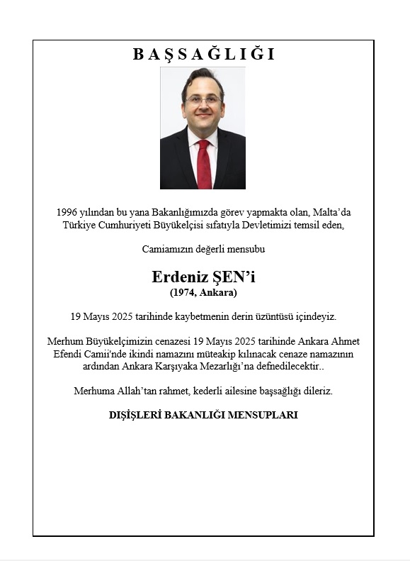 Erdeniz Şen Dışişleri