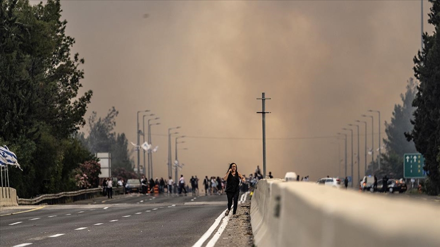 Israil Yangın Tel Aviv