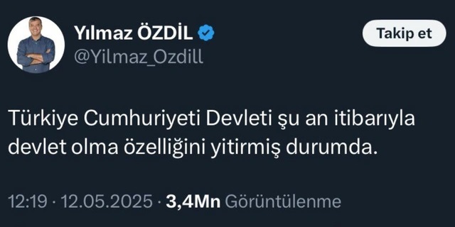 Tweet Yılmaz Özdil