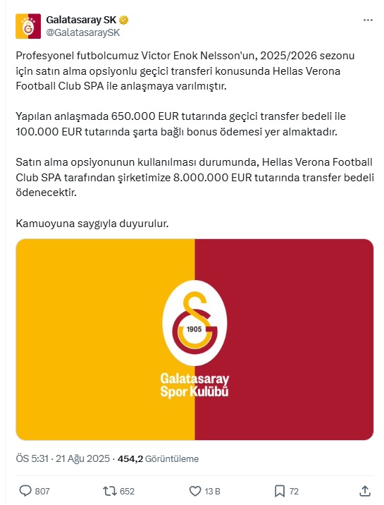 Galatasaray Kap Transfer