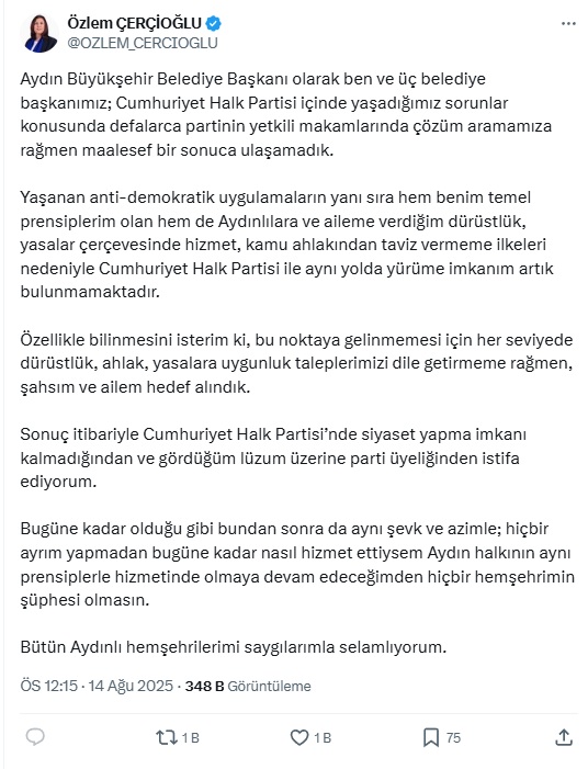 Özlem Çerçioğlu Chp Ak Parti
