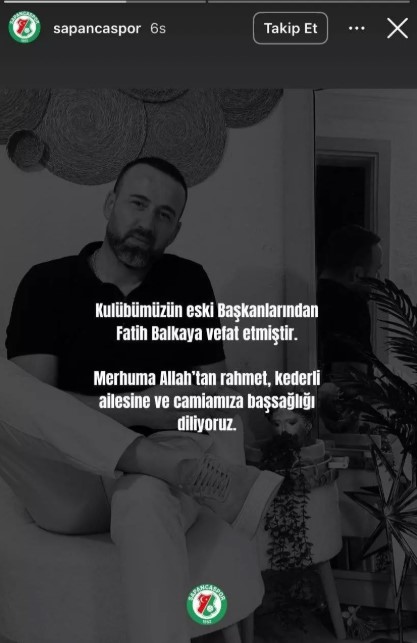 Sapancaspor Hayatini Kaybetti