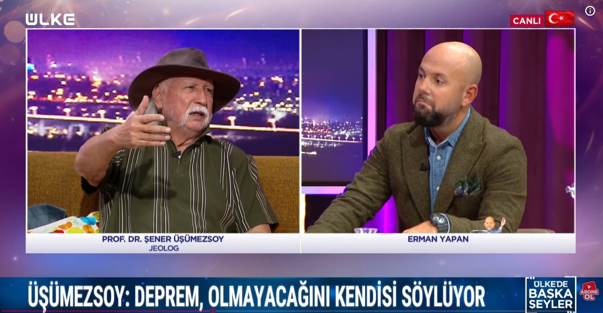 Şener Üşümezsoy Deprem Istanbul Sondakika Ülketv (1)