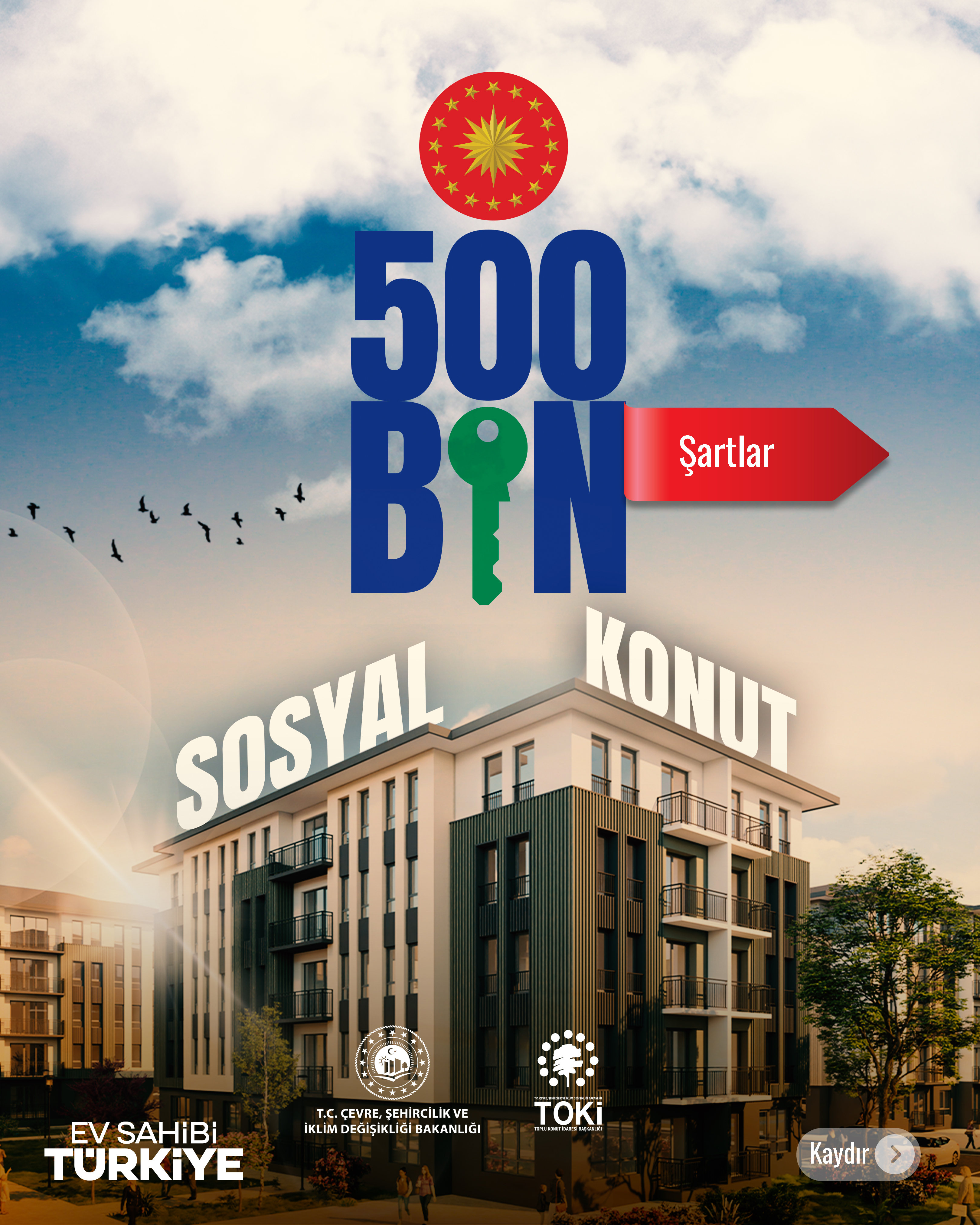 <b>81 ilde hayata geçirilecek 500 bin konutun illere göre dağılımı ise şöyle:</b>