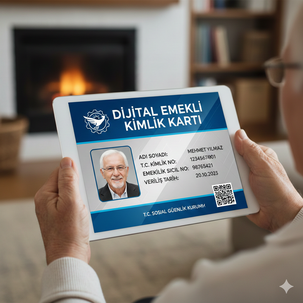 Dijital Emeklilik Kartı Temsili Gemini