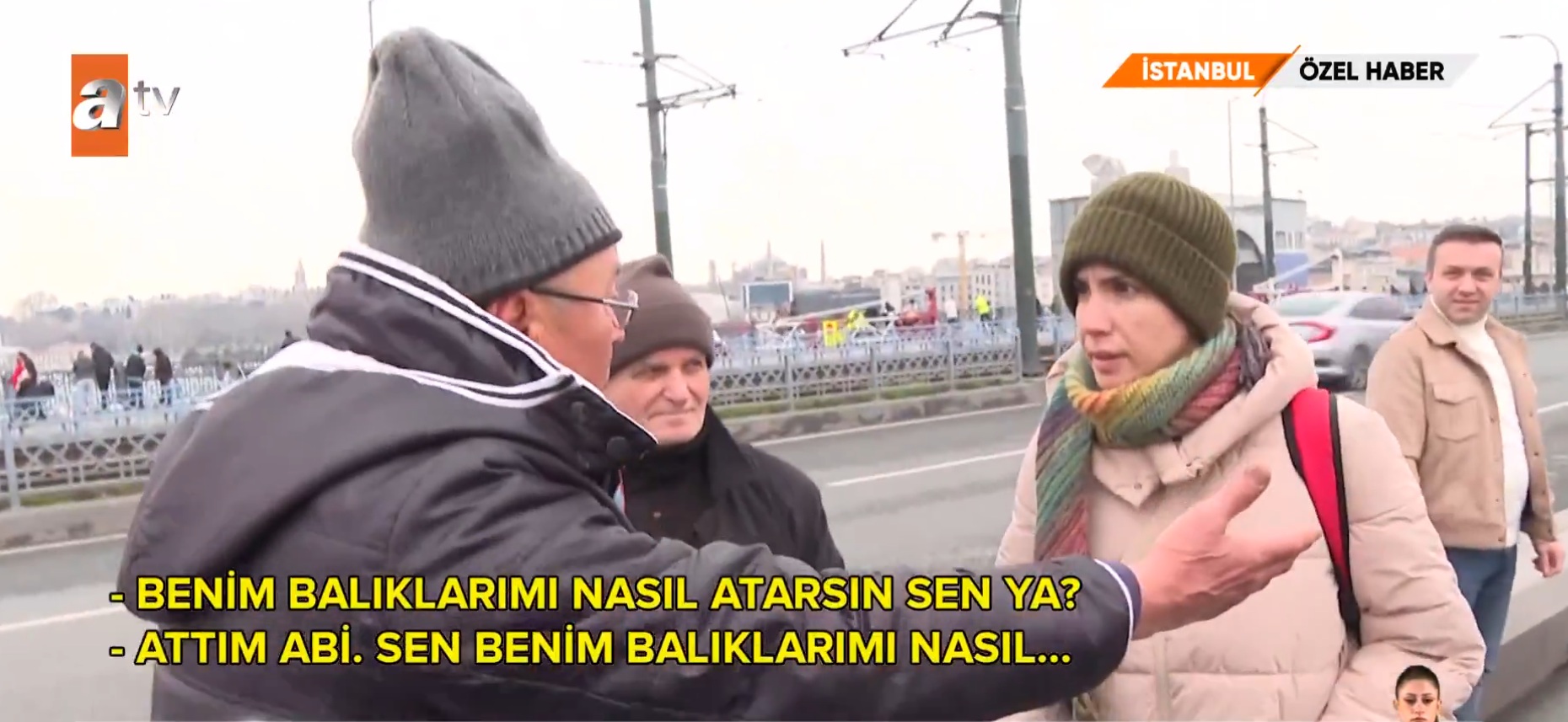 Atv Haber Balikci Vegan Galata Koprusu