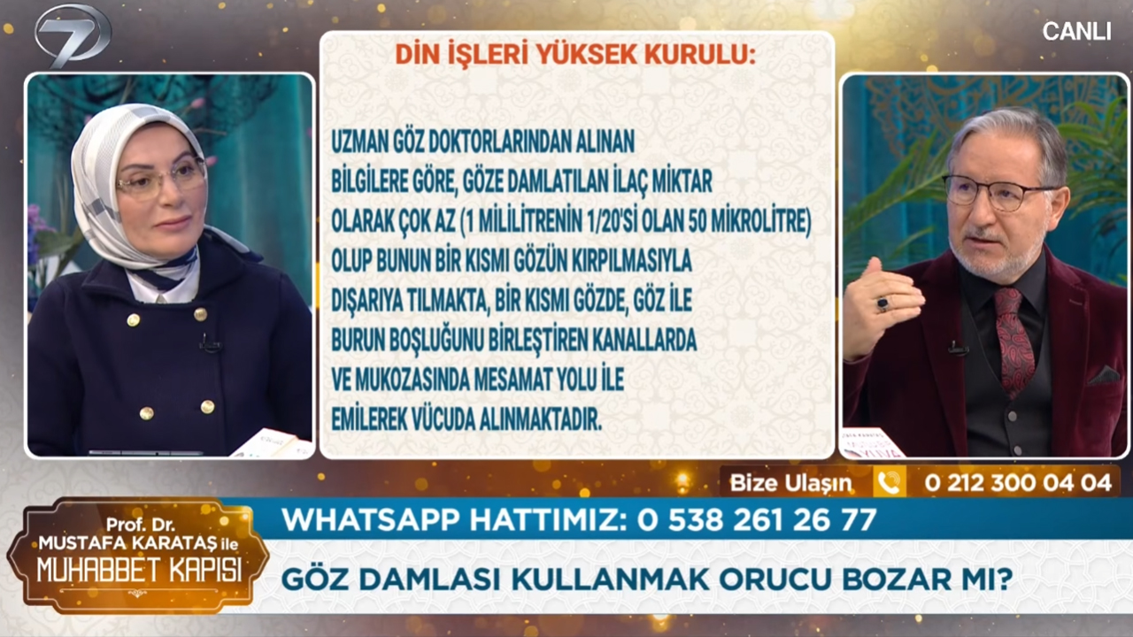 Göz damlası orucu bozar mı? Mustafa Karataş'tan net cevap