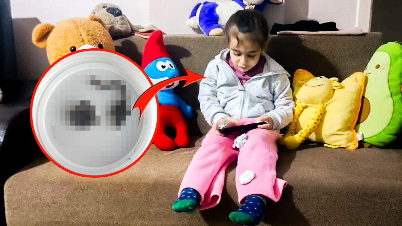 Küçük kızın burnundan çıkan şoke etti!