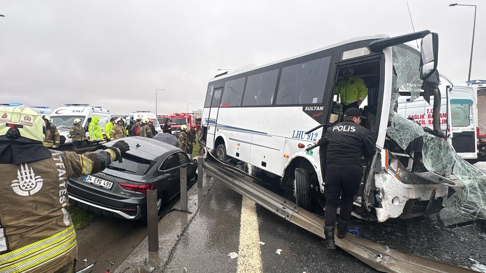 Kuzey Marmara Otoyolu'nda kaza: 1 polis şehit
