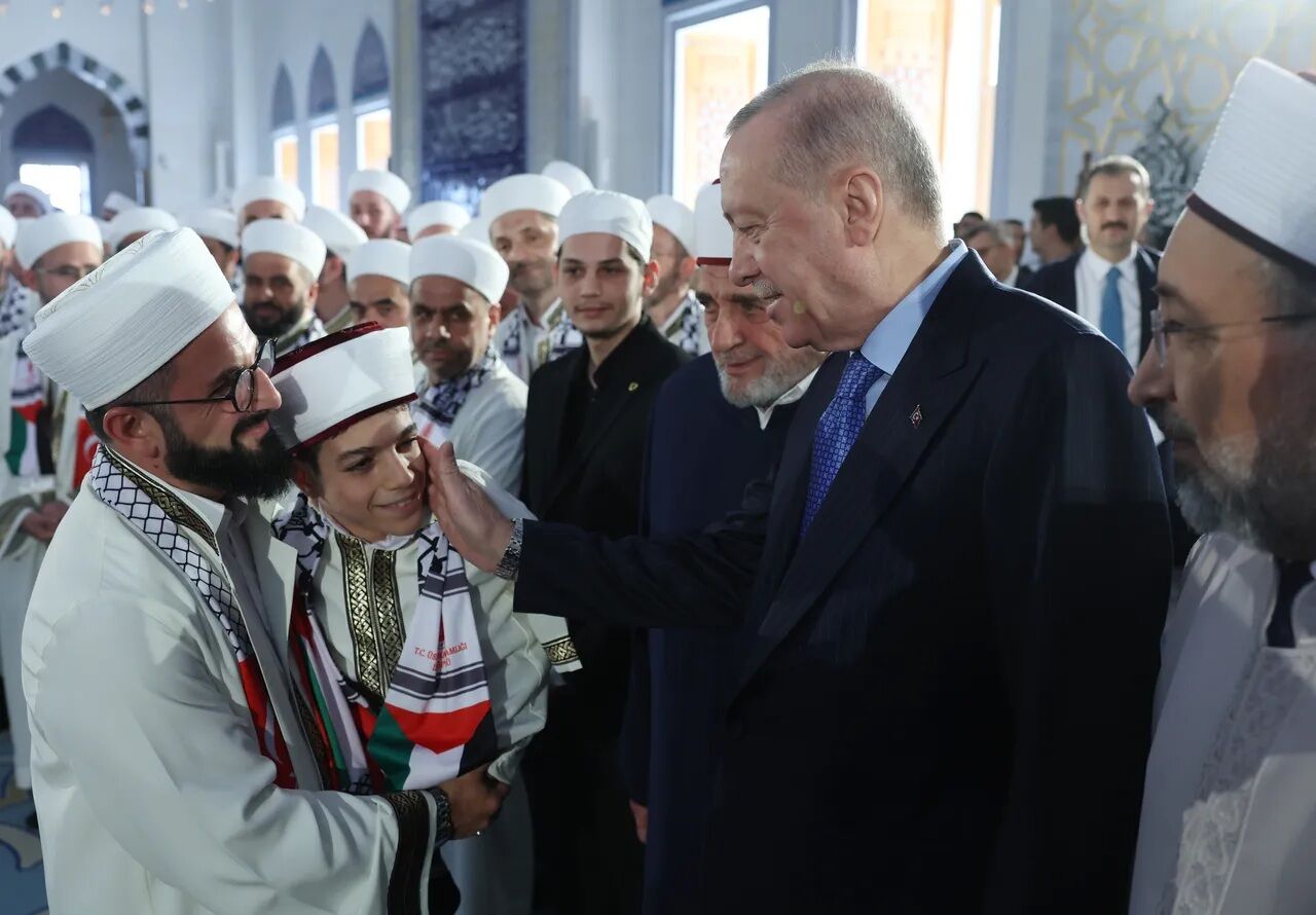 Cumhurbaşkanı Erdoğan'dan Çamlıca Camii'nde Kur'an Tilaveti (3)