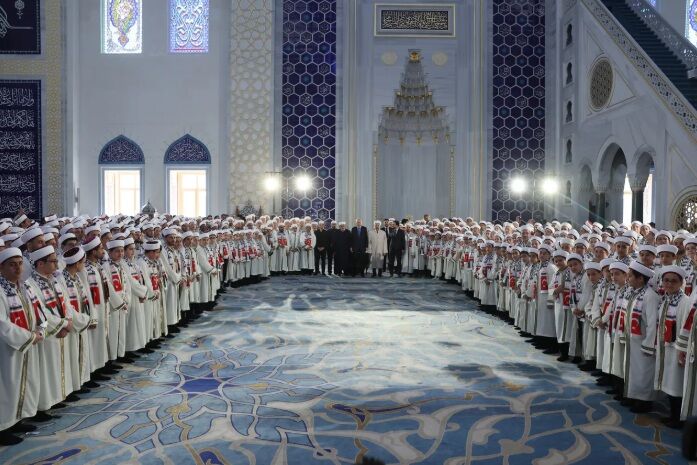 Cumhurbaşkanı Erdoğan'dan Çamlıca Camii'nde Kur'an Tilaveti (6)