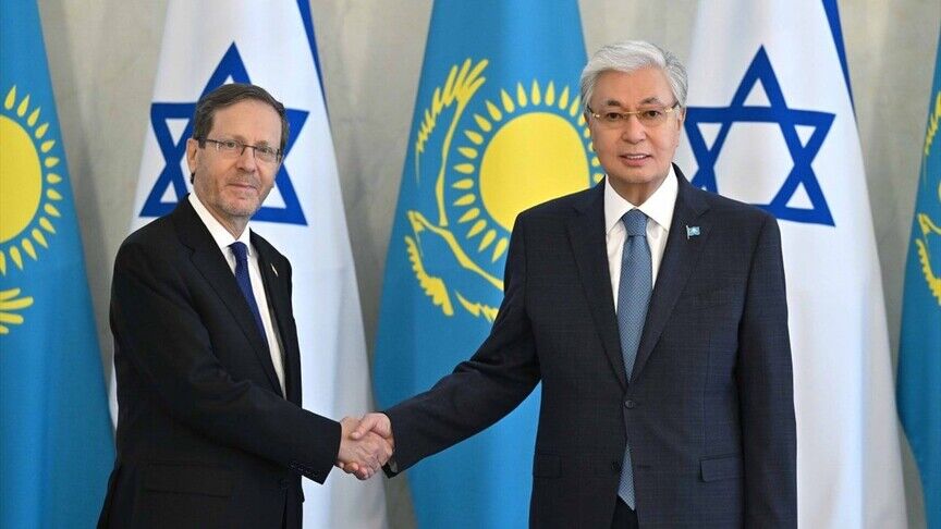 Kazakistan Cumhurbaşkanı Tokayev Ile İsrail Cumhurbaşkanı Herzog