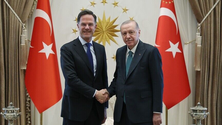Cumhurbaşkanı Erdoğan, Rutte'yi kabul etti