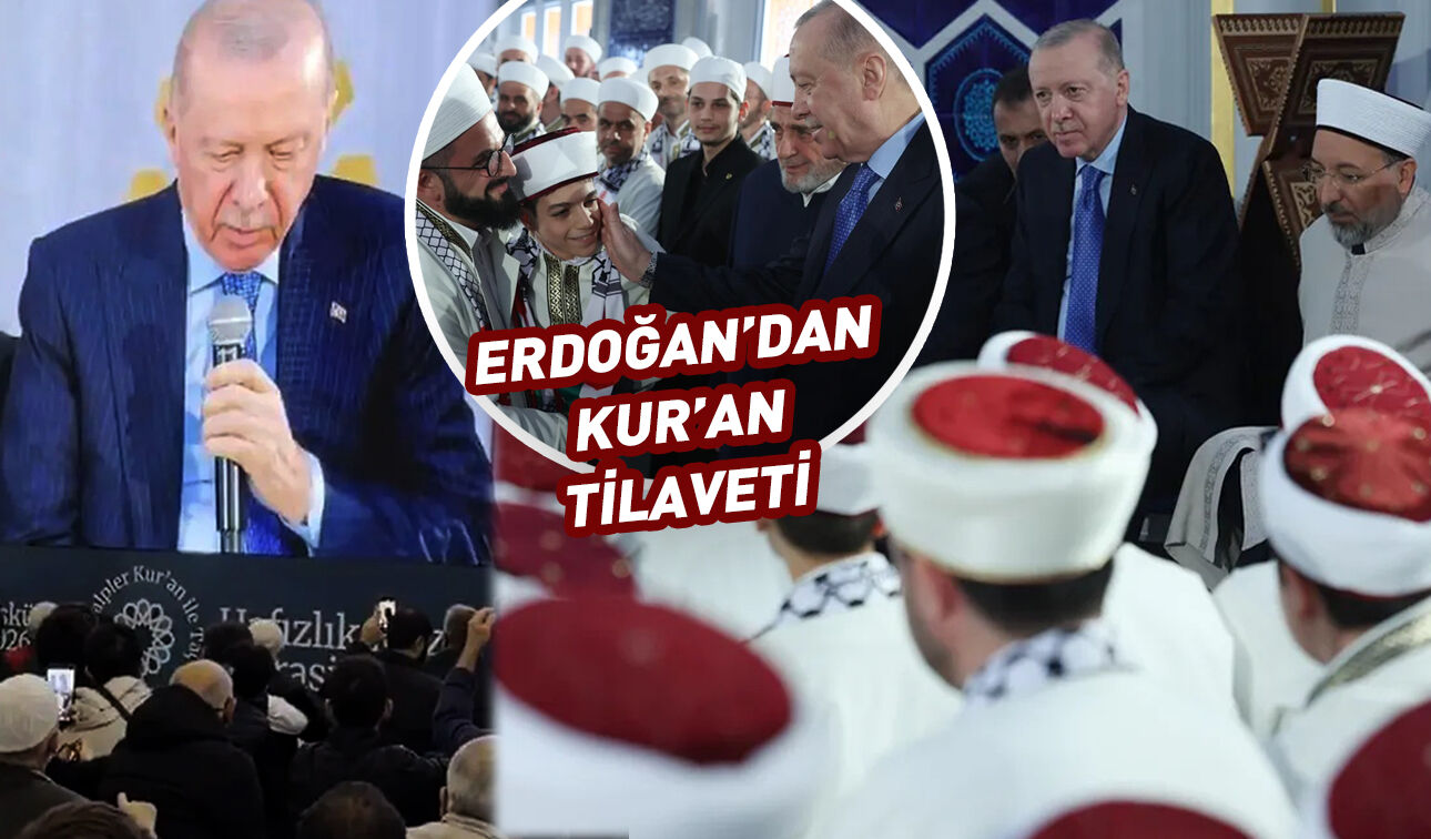 Cumhurbaşkanı Erdoğan'dan Çamlıca Camii'nde Kur'an tilaveti