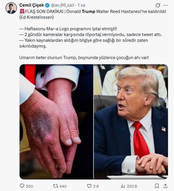 Trump Hastane Sondakika Flaş Abd (3)