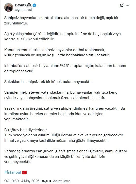 Davut Gül Tweet