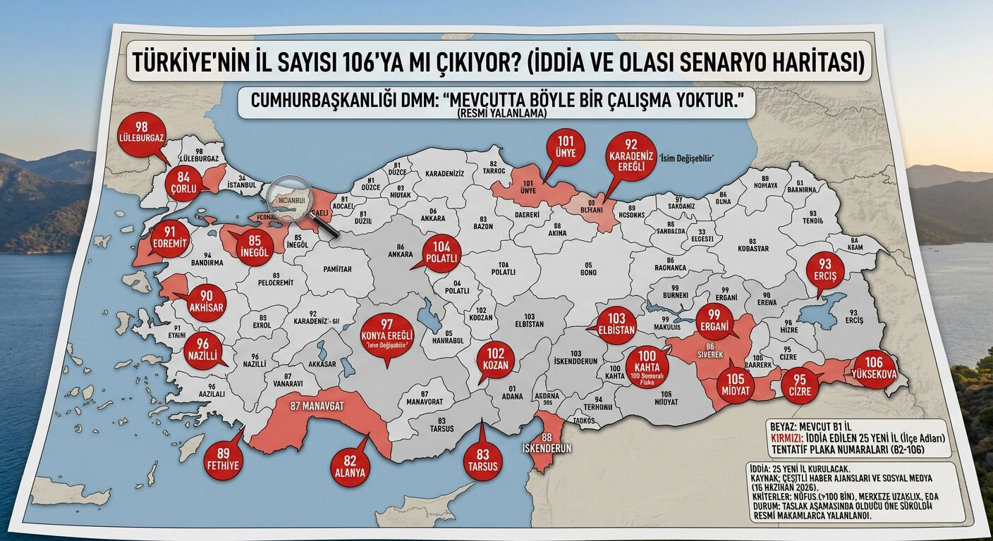 "25 yeni il kuruluyor" iddialarına resmi yanıt geldi