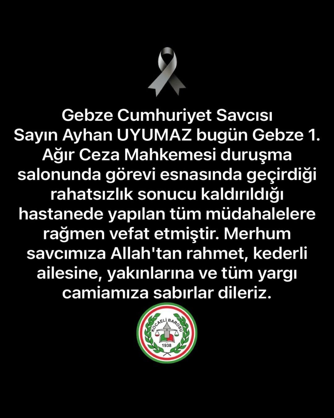 Cumhuriyet Savcısı Ayhan Uyumaz