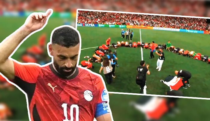 Mısırlı futbolculardan galibiyet sonrası şükür secdesi