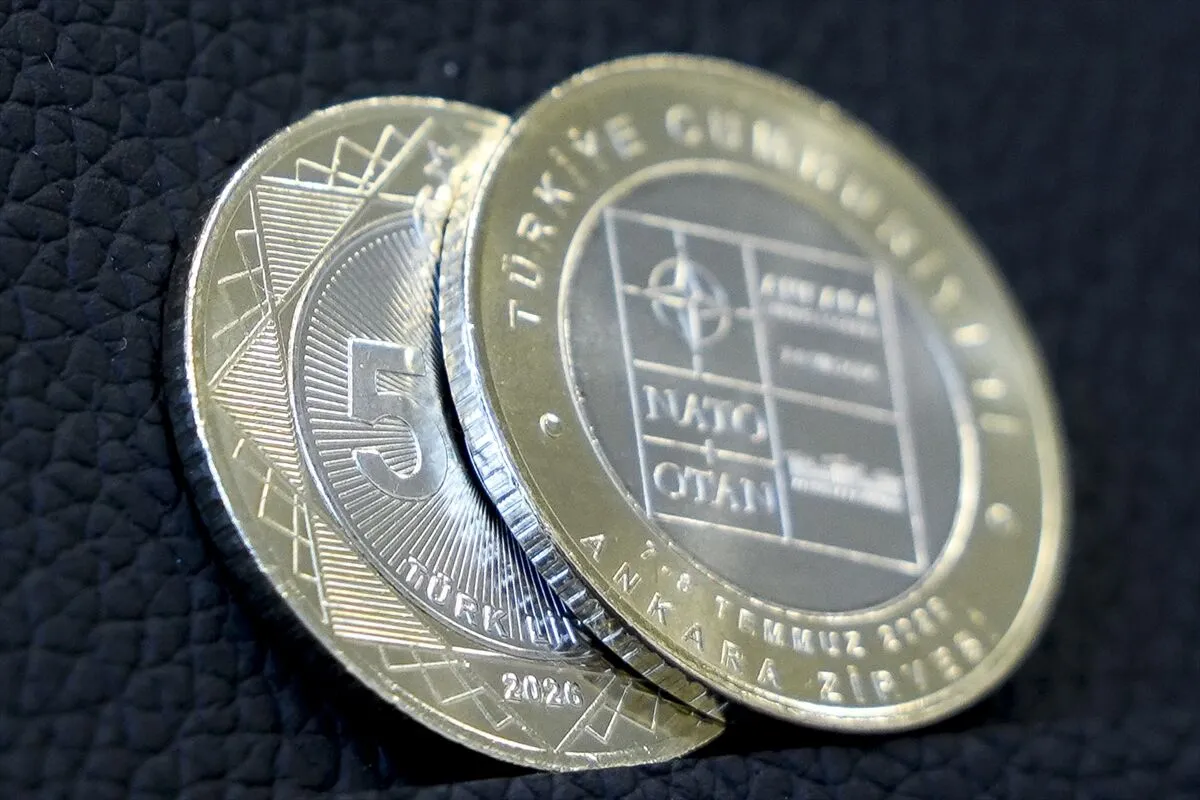 Ankara'daki Nato Zirvesi Anısına Tedavülde Kullanılacak Özel 5 Lira Basıldı (2)