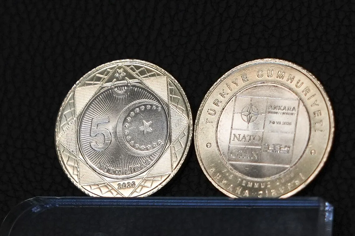 Ankara'daki Nato Zirvesi Anısına Tedavülde Kullanılacak Özel 5 Lira Basıldı (3)