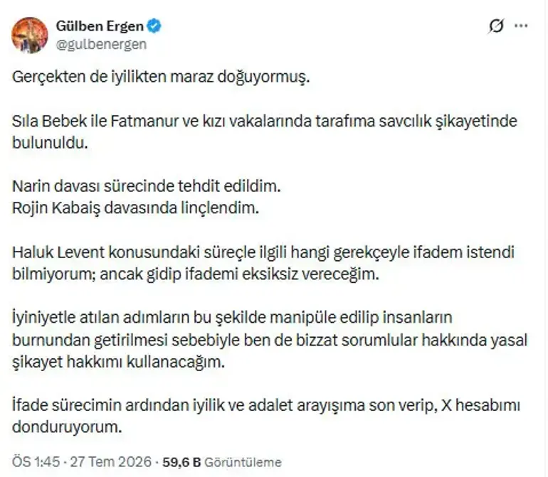 Gulben Ergen X