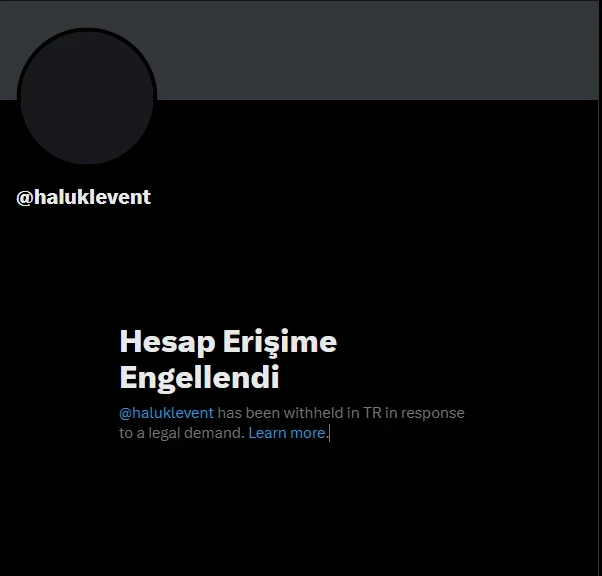 Haluk Levent X Hesabı Kapatıldı