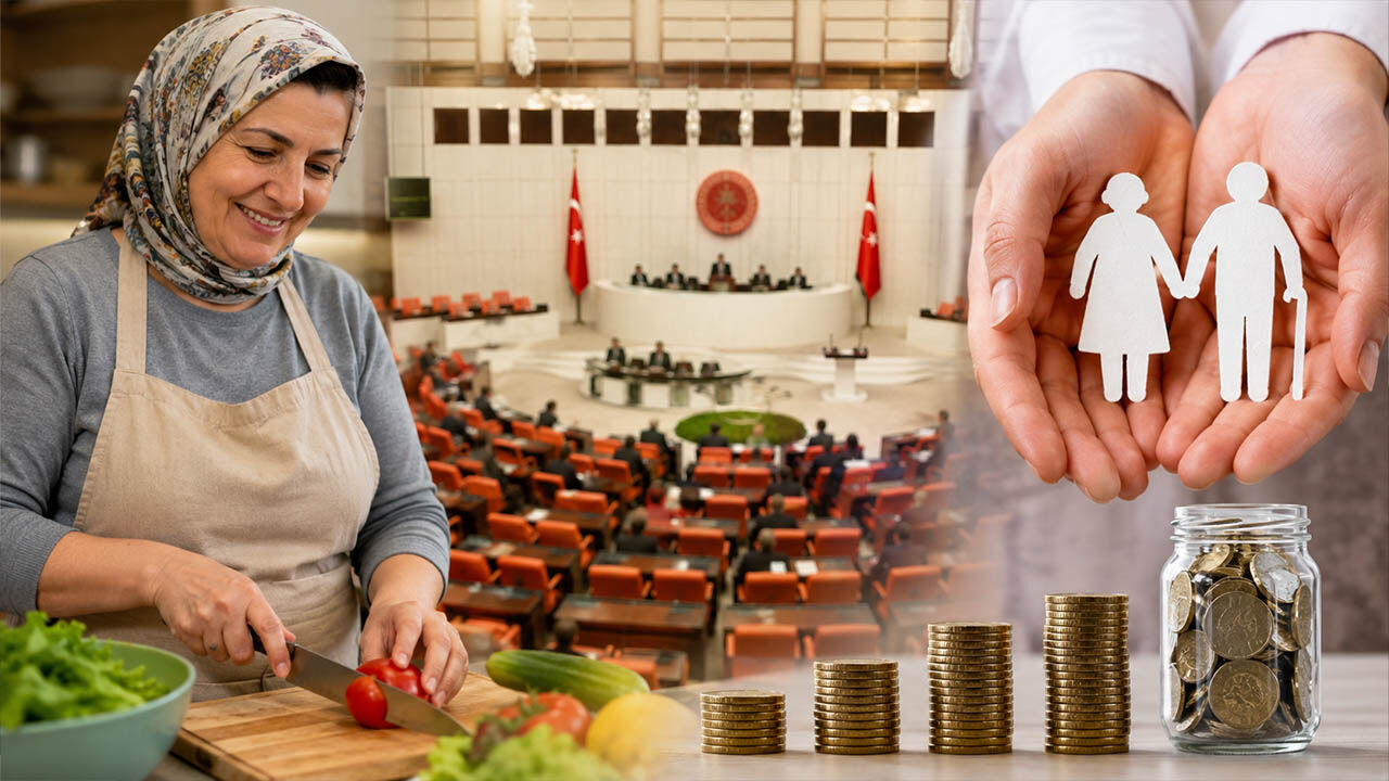 Ev hanımlarına emeklilik yolu! TBMM'ye sunuldu