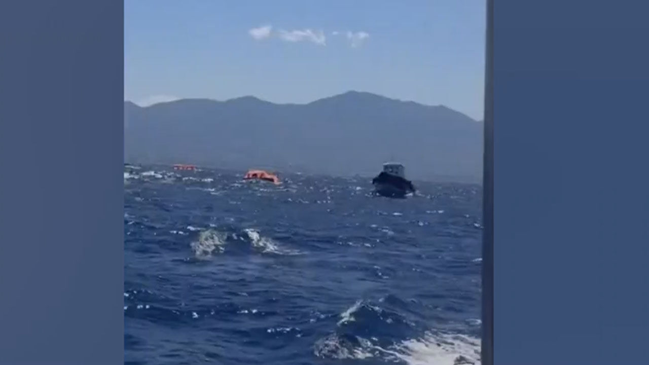 Girne açıklarında gemi battı! Can kaybı var mı?