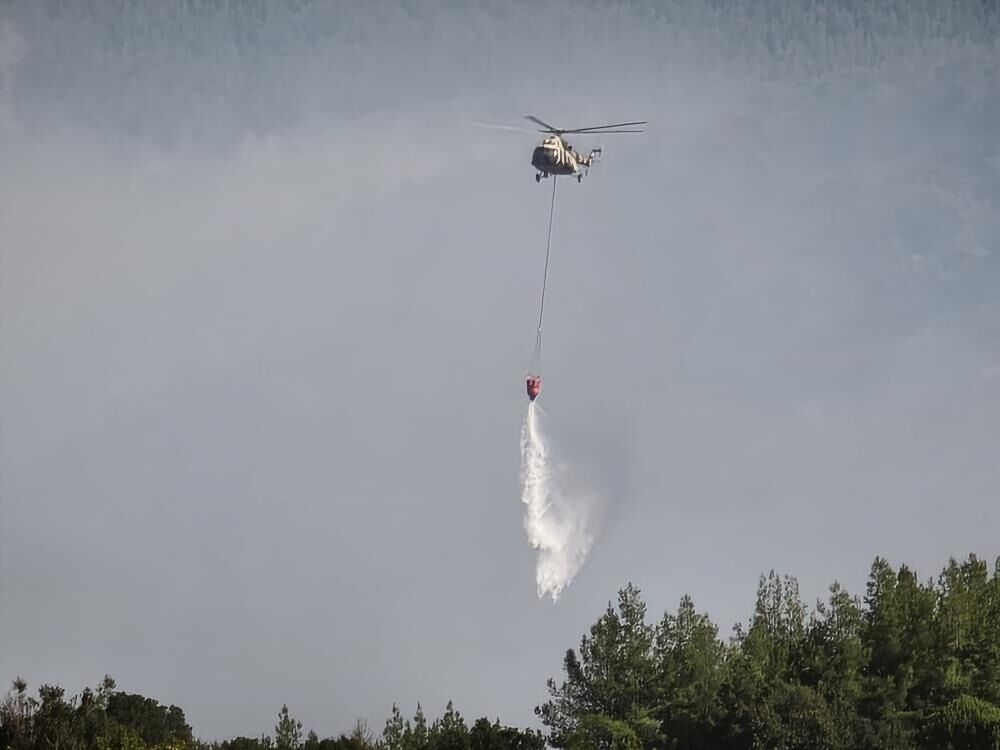 7 Uçak 15 Helikopter Seferber Oldu! Muğla'da Orman Yangını (6)