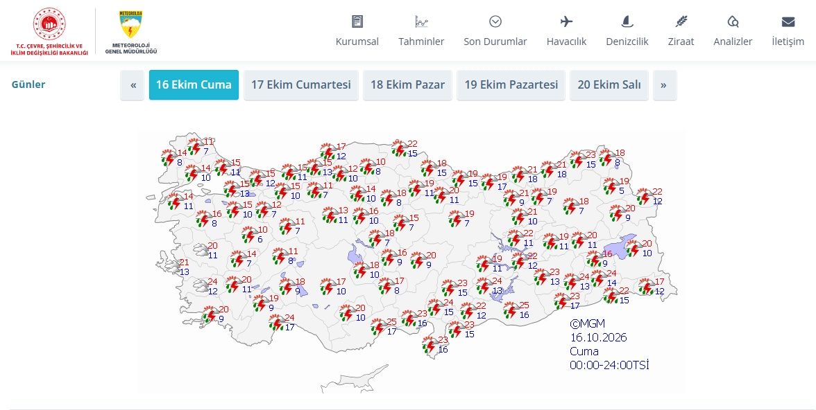16 Ekim