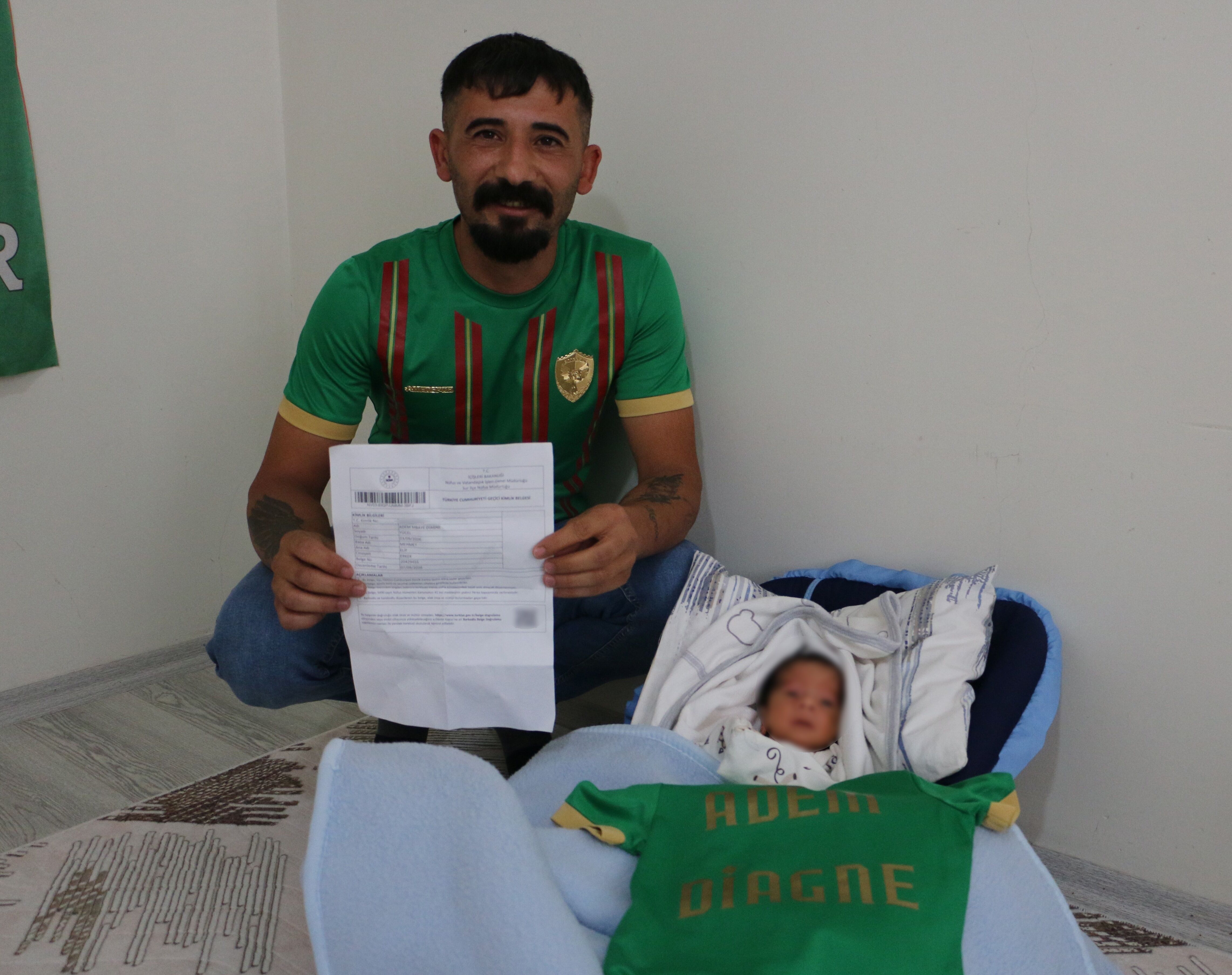 Amedspor sevgisi sınırları aştı! Bebeğinin ismi şaşırttı