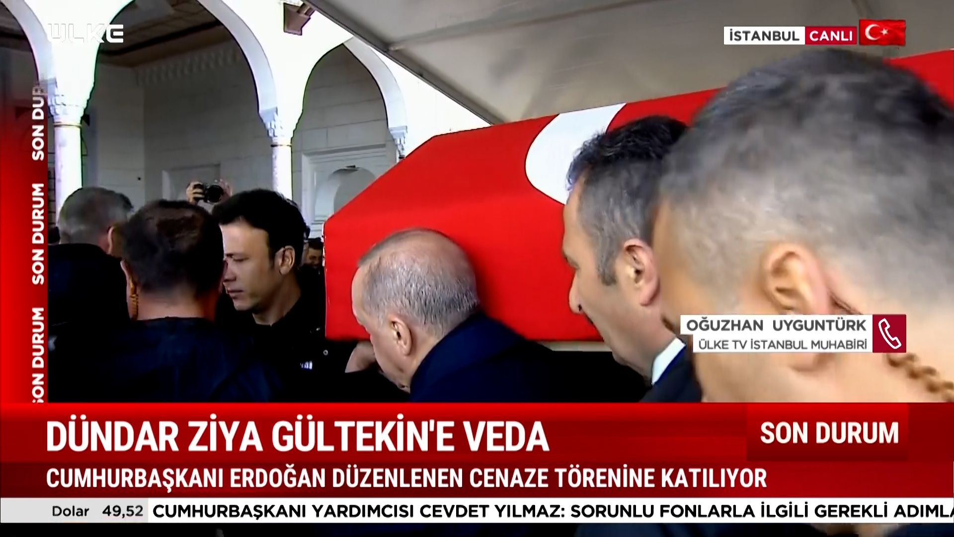 Dündar Ziya Gültekin Üsküdar Cenaze Erdoğan Haberler Video Sondakika (3)