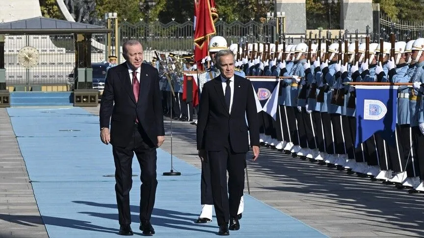 Kanada Başbakanı Ankara'da! Erdoğan böyle karşıladı